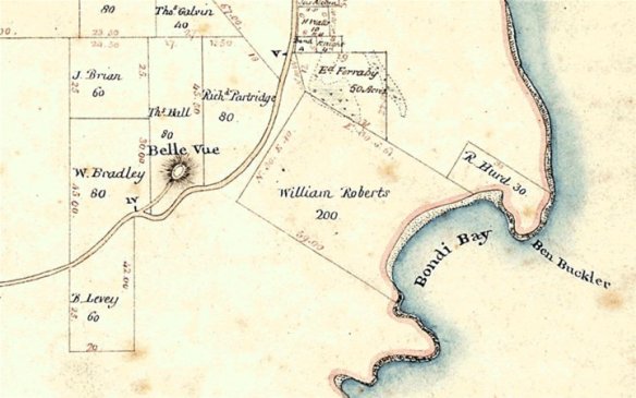 Early map of Bondi