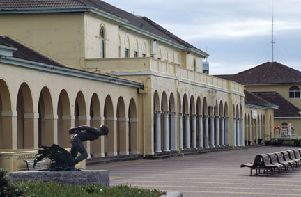 Diana Webber's sculpture of a lifesaver